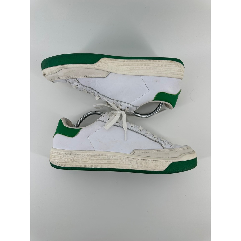 Adidas Rod‎ Laver Mens White Green Leather Low Top Tennis Sneakers FX5605 Sz 8.5